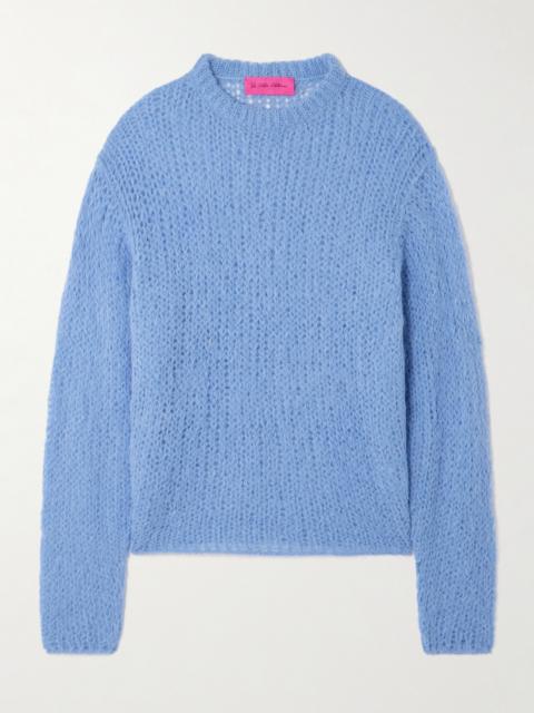 The Elder Statesman Thistle Brushed Alpaca-blend Sweater