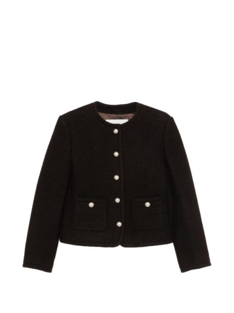 Dunst button-up collarless jacket