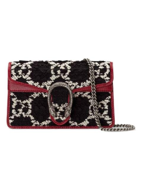 GUCCI (WMNS) Gucci Dionysus Tiger Head Logo Chain Shoulder Messenger Bag Mini Black / Red 476432-HS8AN-116