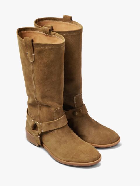 beek Kestrel Suede Tall Boot with Removable Strap