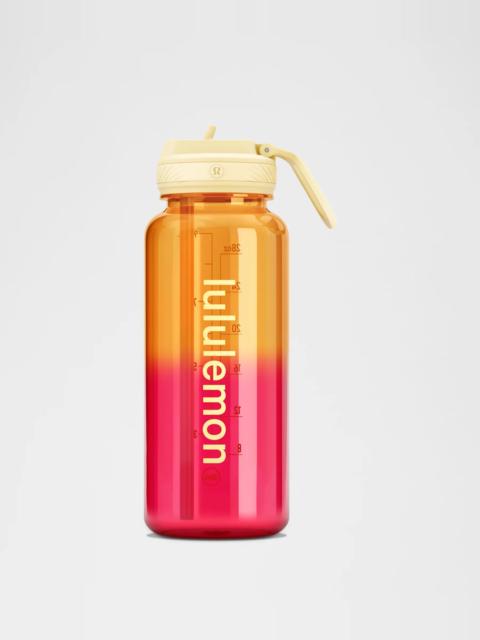 lululemon Back to Life Clear Bottle 32oz *Straw Lid
