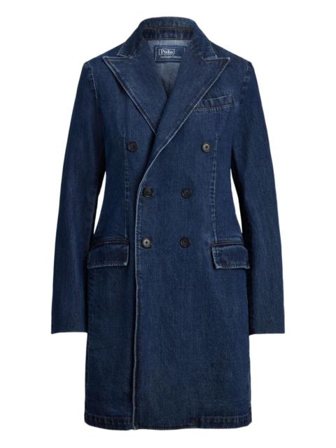 Polo Ralph Lauren denim double-breasted coat