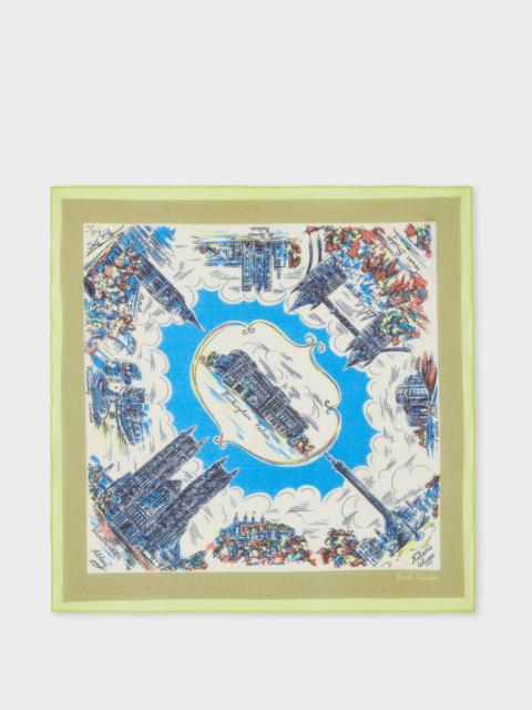 Paul Smith 'London' Print Pocket Square