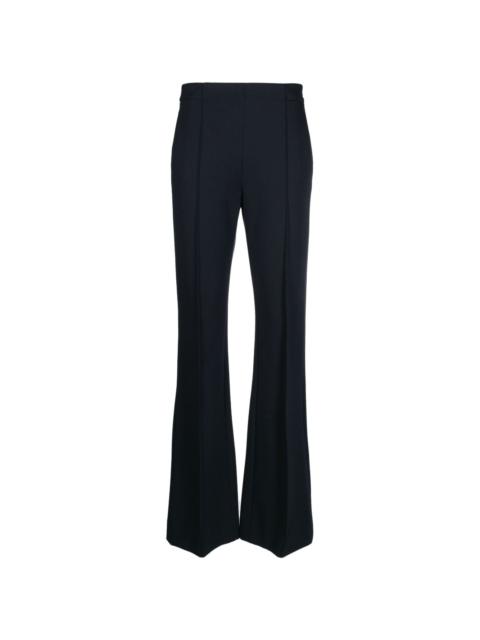 slip-on flared trousers