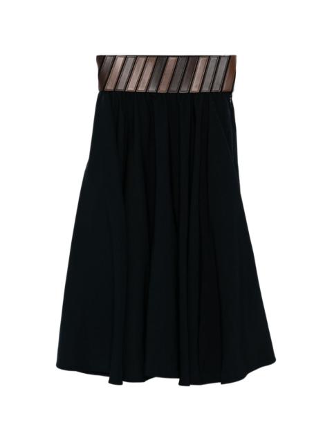 Alaïa belted skirt