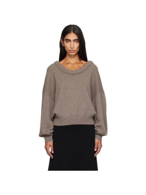 LISA YANG Taupe Doria Sweater