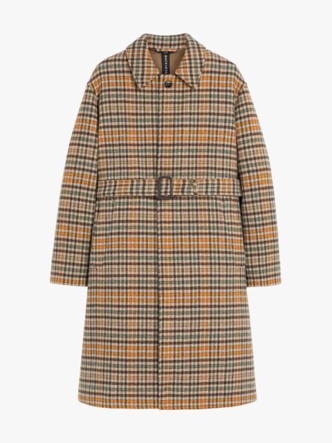 Mackintosh MILAN BEIGE CHECK WOOL COAT