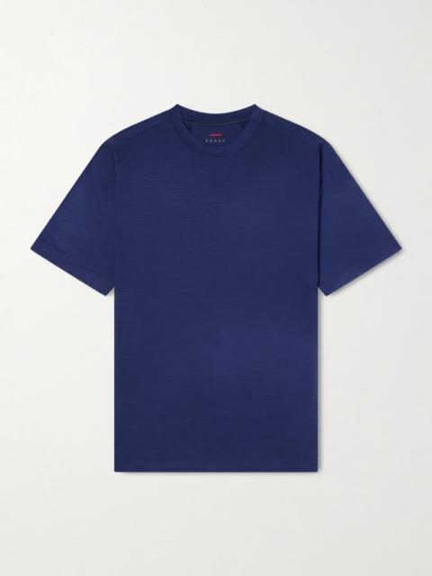 SEASE Runner Logo-Print Merino Wool T-Shirt