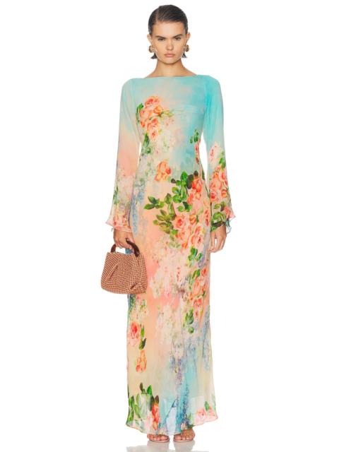 HEMANT & NANDITA Double Layer Maxi Dress