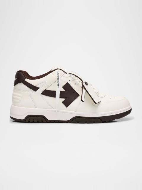 Off-White Men's Out Of Office Bicolor Leather Sneakers