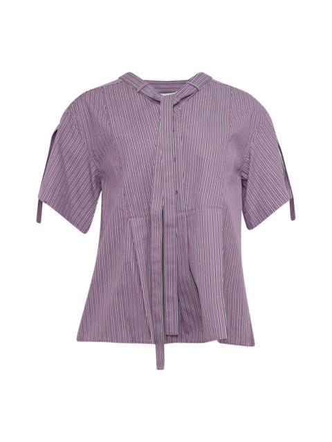 3.1 Phillip Lim Short Sleeve Striped Blouse