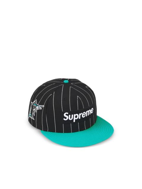 Supreme MLB Teams box logo striped cap