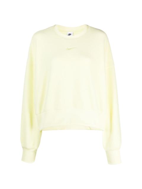 long-sleeved fleece sweatshirt