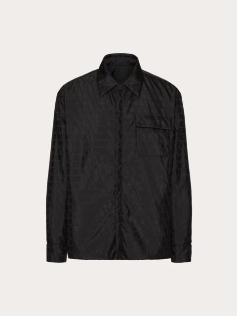 Valentino REVERSIBLE NYLON JACKET WITH TOILE ICONOGRAPHE PATTERN