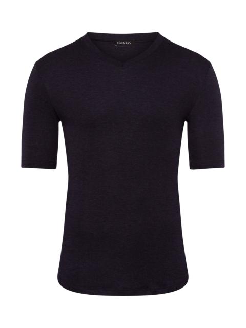 HANRO Silk/Cashmere Silk and Cashmere Fitted V-Neck T-Shirt