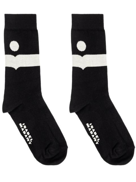 Isabel Marant MEDIUM NESSON SOCKS WITH LOGO