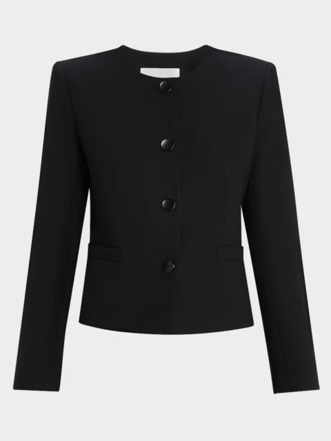 MARIA McMANUS Four Button Shrunken Jacket In Black