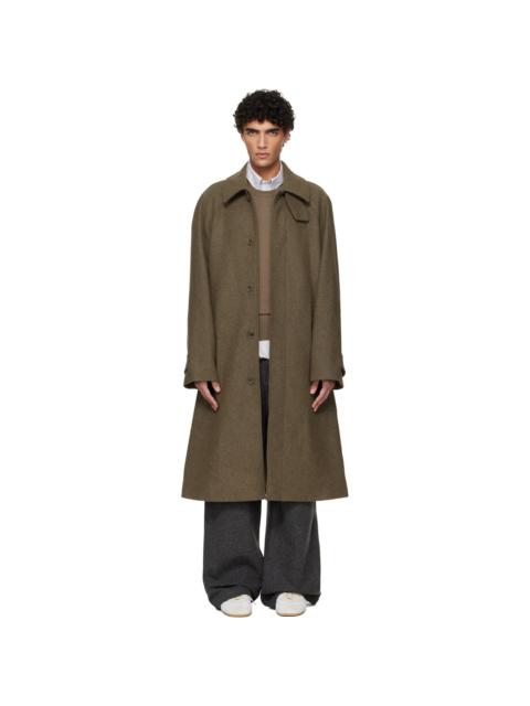 A.P.C. Khaki Raglan Sleeve Coat