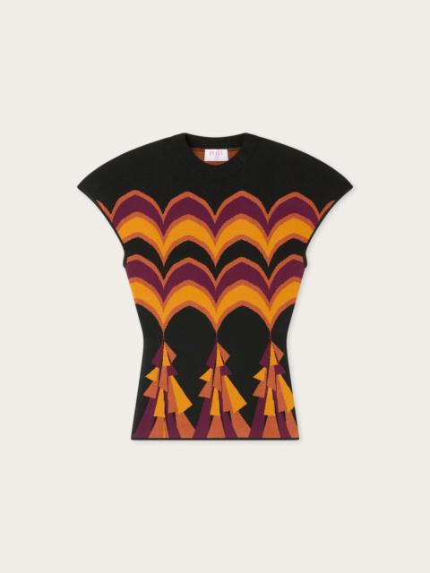 PUCCI BAIADERA PRINT JACQUARD TOP