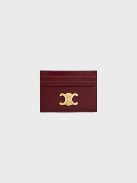 CELINE TRIOMPHE CARD HOLDER in Shiny calfskin