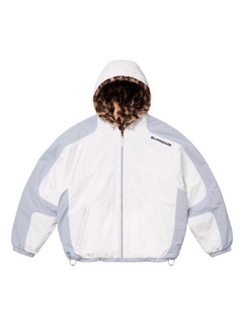 Supreme Supreme Faux Fur Reversible Hooded Track Jacket 'White' SS25J67-WHITE