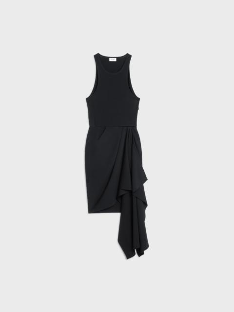 DRAPED VISCOSE DRESS