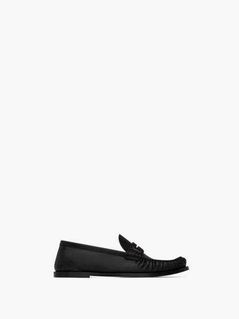 SAINT LAURENT LAURENT LOAFERS IN SMOOTH LEATHER
