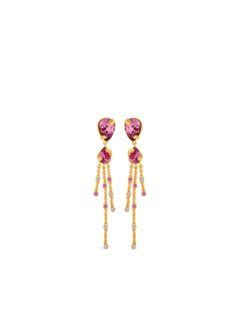 Oscar de la Renta drop chain earrings