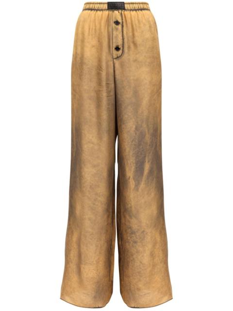 MM6 Maison Margiela distressed-finish flared trousers