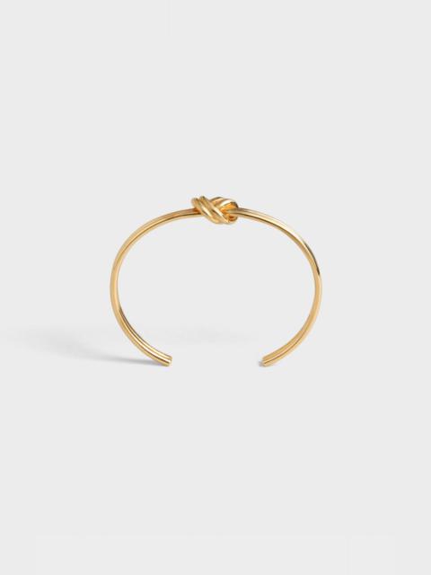 KNOT DOUBLE BRACELET  IN  BRASS WITH GOLD FINISH