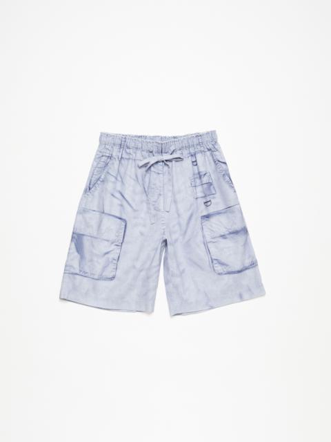 Printed shorts - Light blue