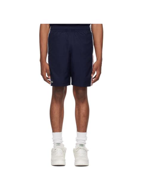 LACOSTE Navy Colorblock Shorts