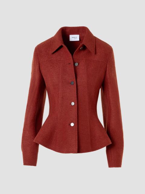 AKRIS Women's Boiled Wool Short Jacket - Copper