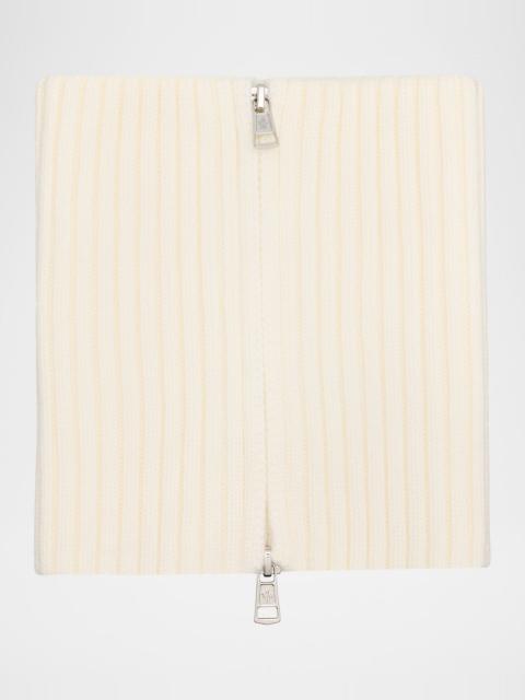 Moncler Men's Ribbed Wool Neck Warmer