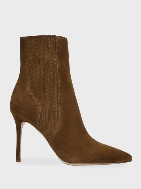 Lisa Suede Stiletto Ankle Booties