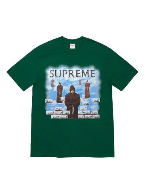 Supreme Supreme FW19 Week 1 Levitation Tee Printing Short Sleeve Unisex Dark Green SUP-FW19-070