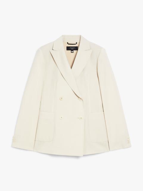WEEKEND Max Mara NERVOSO Double-breasted blazer in stretch wool canvas