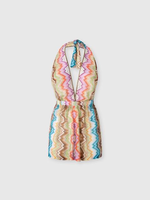 Missoni Short jumpsuit with printed motif and contrast trims