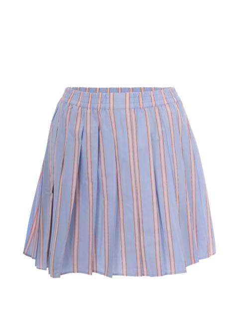 LACOSTE striped pleated skirt