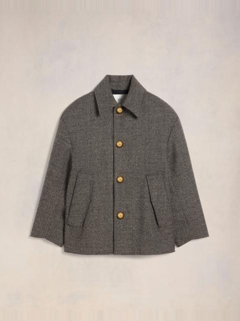 AMI Paris SHORT BELTED COAT