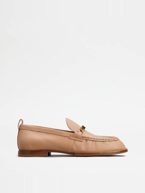 Tod's LOAFERS IN LEATHER - PINK
