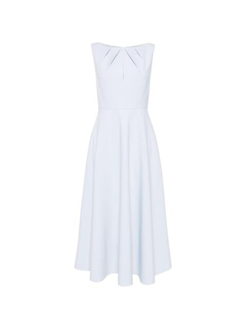 ROLAND MOURET crepe midi dress