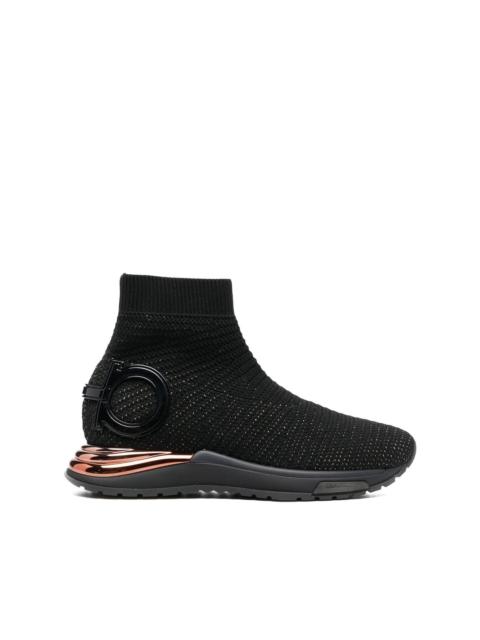FERRAGAMO Gardena sock ankle sneakers