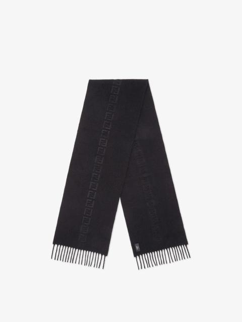 FENDI Black cashmere scarf