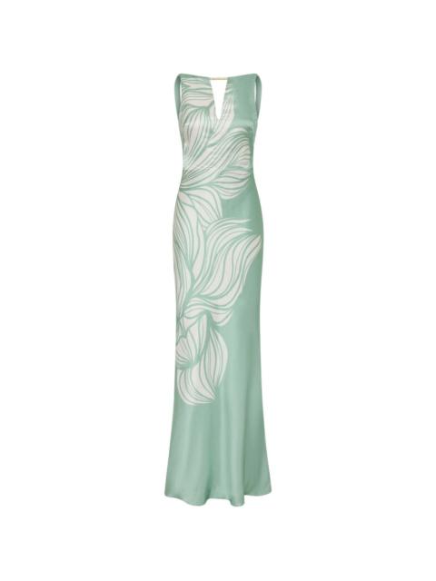 REBECCA VALLANCE Lalisa floral-print maxi dress