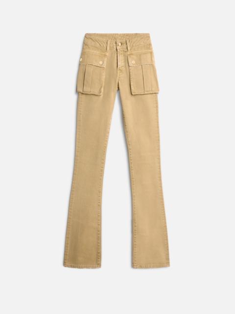 7 For All Mankind CARGO LOW SKINNY BOOT in Canvas Mocha