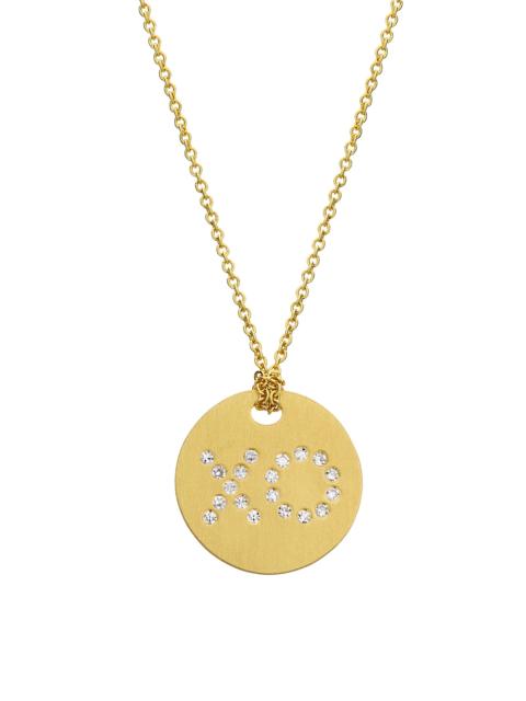 ROBERTO COIN Women's 18K Yellow Gold & 0.07 TCW Diamond "XO" Medallion Necklace - Yellow Gold