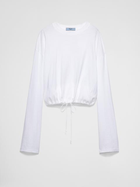Prada Long-sleeved jersey T-shirt