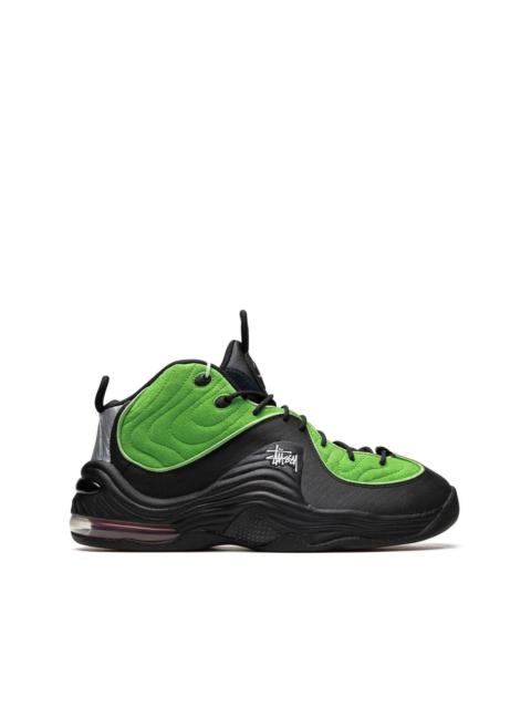 Stussy × Nike Air Penny 2 \"Black/Green\" Nike Air Penny 2 Stussy Vivid Green Black Men's - DX6933-300