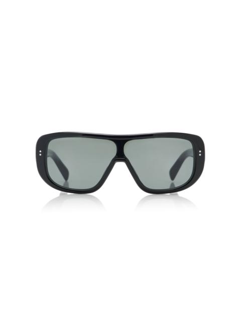 JACQUEMUS Aviator-Frame Acetate Sunglasses black